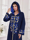 Najma Ladies Casual Hooded Arab Printed Dress