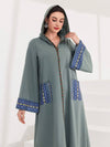 Najma Geo Print Hooded Tunic Dress