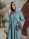 Najma Geo Print Hooded Tunic Dress