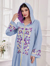 Najma Ladies Casual Hooded Arab Printed Dress