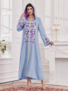 Najma Ladies Casual Hooded Arab Printed Dress